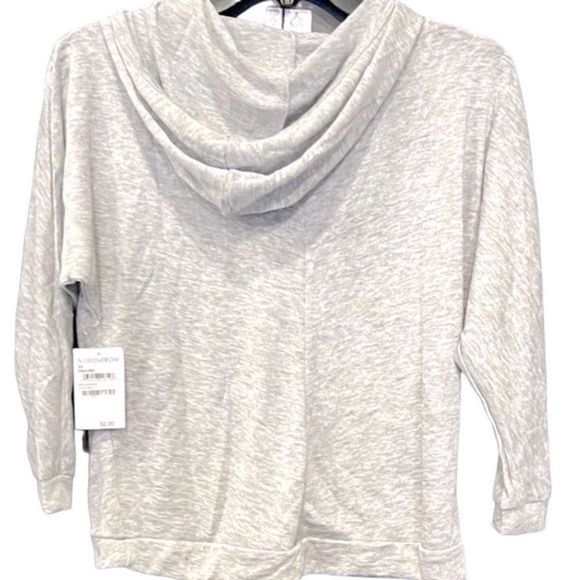 New Nordstroms B.P. Light Weight Heather Gray 3/4 Sleeve Shirt with Hood - Picture 8 of 10